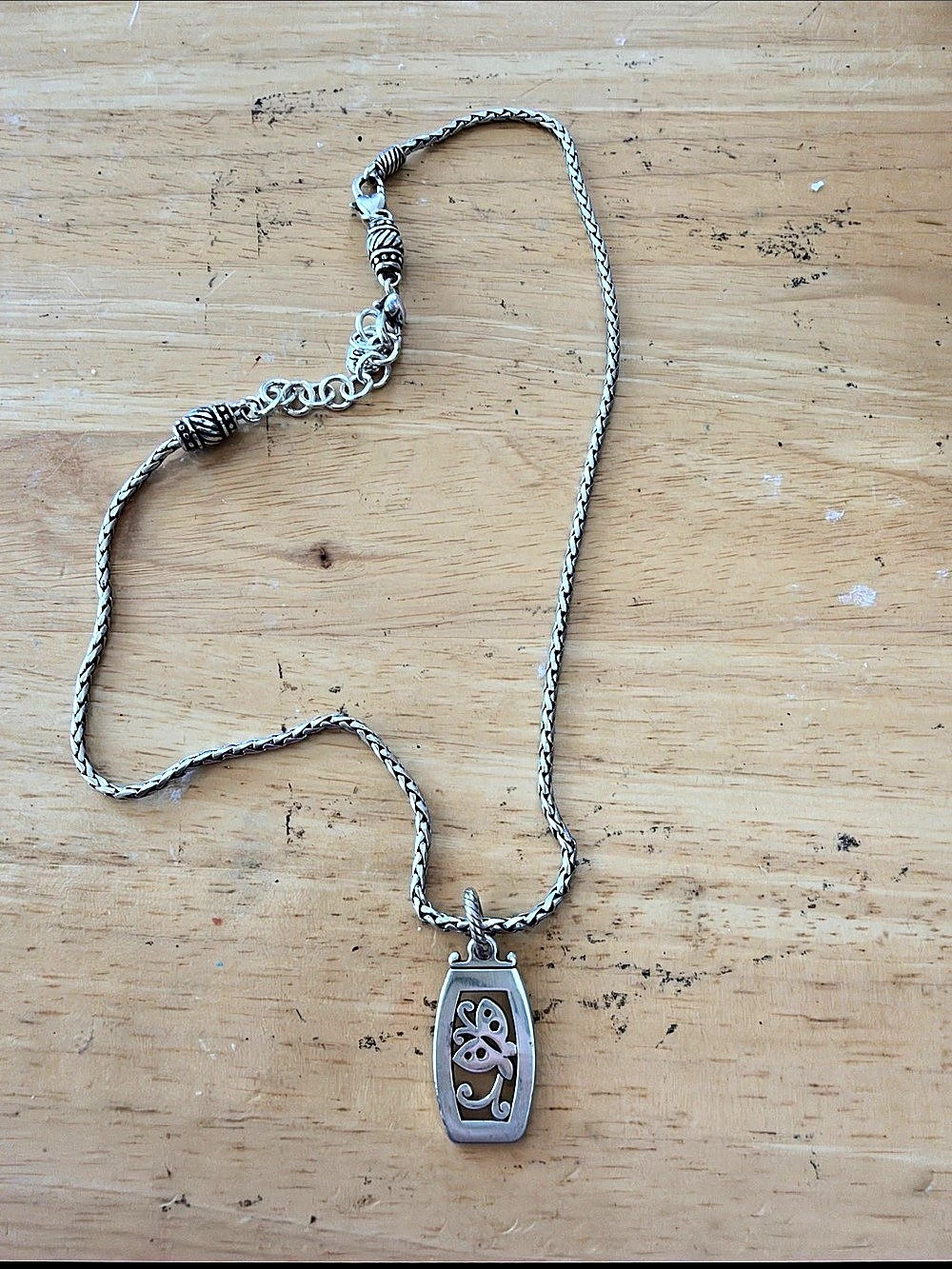 Brighton Contempo Butterfly Necklace Silver Pendant